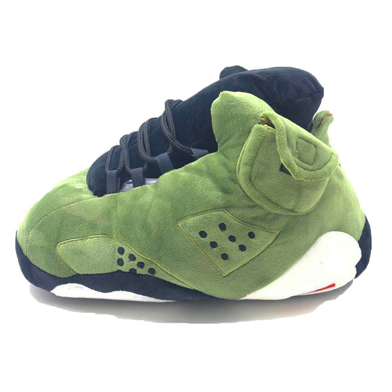 J6 - 'Cactus Green' Sneaker Slippers